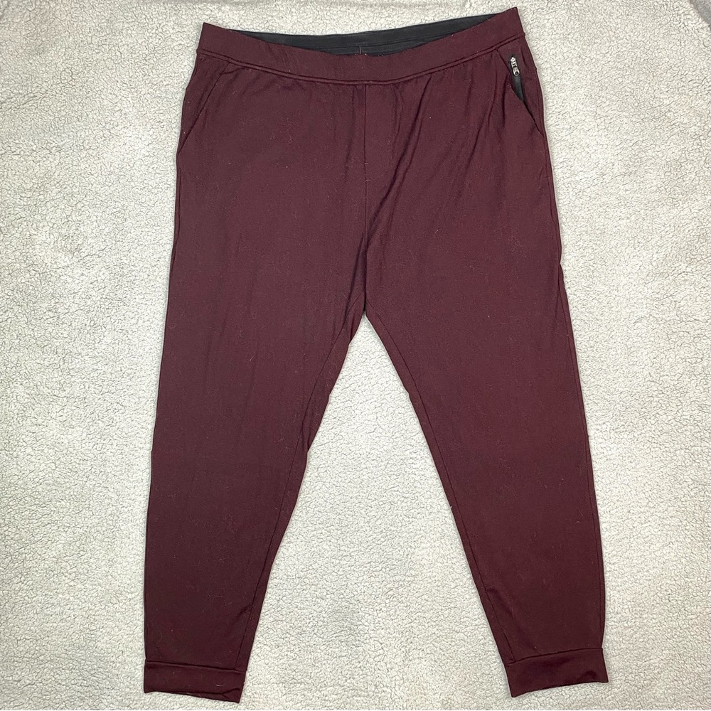 Public Rec Dark Red All Day Every Day Jogger Pants Men’s Size 42 x 32